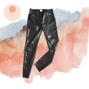 Zara "Faux Leather" leggings